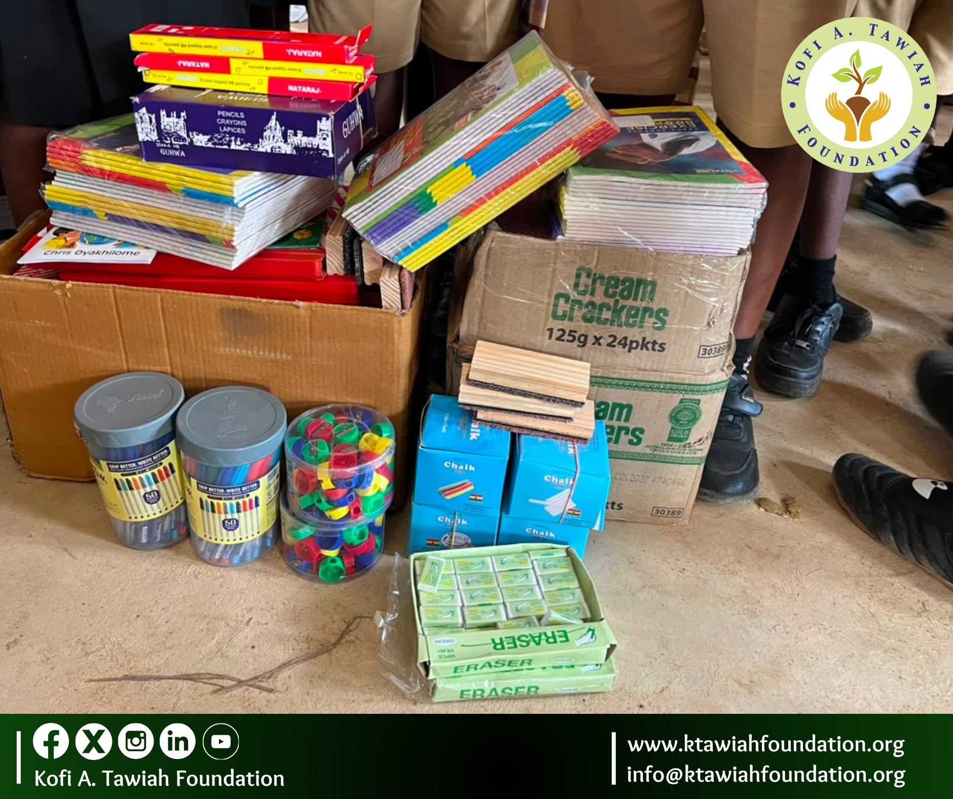 Kofi A. Tawiah Foundation donates to Kandit Standard school